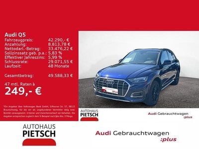 Gebraucht Audi Q5 Advanced 204 PS (150 kW) 2023 Navarrablau metallic (blau) SUV