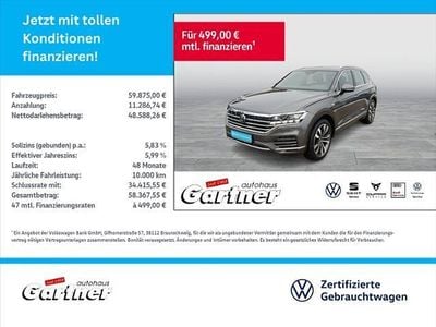 Siliziumgrau metallic Gebraucht 2023 VW Touareg Atmosphere SUV | 59.875 € (Superpreis)