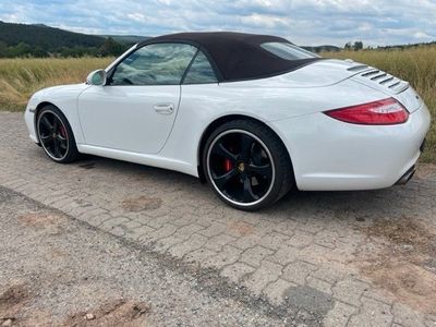 gebraucht Porsche 997 weiß/cocoa Verdeck und Volll.kompl.Service