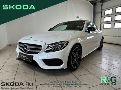 Gebraucht Mercedes C200 AMG line 184 PS (135 kW) 2018 Unilack (weiss Coupé