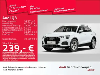 Gebraucht Audi Q3 Comfort 150 PS (110 kW) 2025 Gletscherweiß metallic SUV