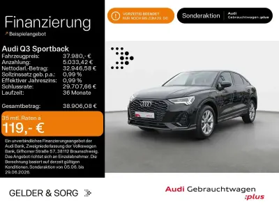 Gebraucht Audi Q3 S-Line 150 PS (110 kW) 2025 Mythosschwarz metallic SUV