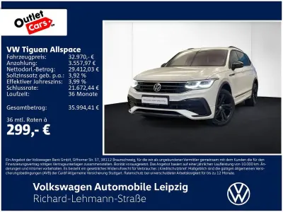 Gebraucht VW Tiguan Allspace Style 200 PS (147 kW) 2022 Weiß SUV