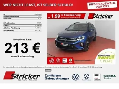 Gebraucht VW Taigo R-line 150 PS (110 kW) 2025 Reef blue metallic (metallic) SUV