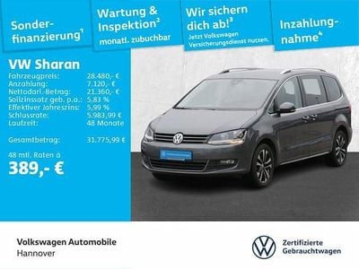 Gebraucht VW Sharan United 150 PS (110 kW) 2021 Indiumgrau metallic Van / Kleinbus