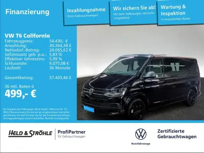 Gebraucht VW California Coast 199 PS (146 kW) 2019 Deep black perleffekt/indiumgrau metalli (metallic) Van