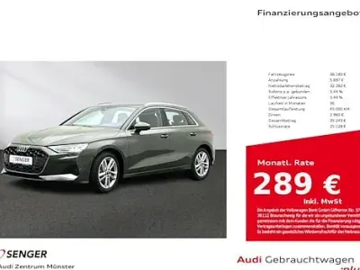 Brugt Audi A3 Advanced 204 HK (150 kW) 2025 Grøn Sedan