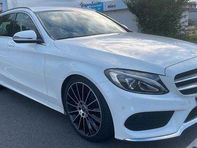 Gebraucht Mercedes C220 AMG line 170 PS (125 kW) 2016 Weiß Kombi