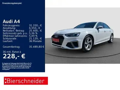 Gebraucht Audi A4 S-Line 150 PS (110 kW) 2024 Weiss Limousine
