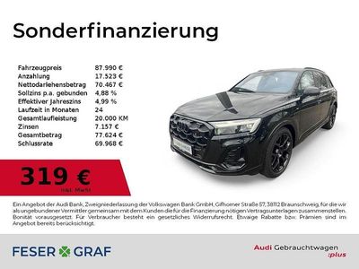 Gebraucht Audi Q7 S-Line 286 PS (210 kW) 2025 Mythosschwarz metallic SUV