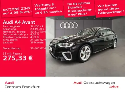 Gebraucht Audi A4 S-Line 204 PS (150 kW) 2023 Mythosschwarz metallic Kombi