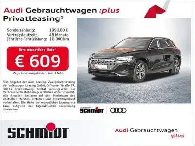 Gebraucht Audi Q8 e-tron Advanced Plus 300 kW (408 PS) 2023 Mythosschwarz metallic SUV