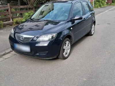 Gebraucht Mazda 2 Exclusive 80 PS (58 kW) 2007 Blau Kleinwagen