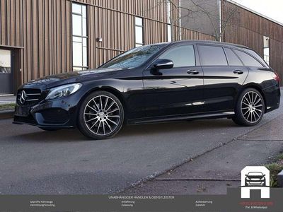 Gebraucht Mercedes C200 AMG line 184 PS (135 kW) 2015 Obsidianschwarz  metalliclack Kombi