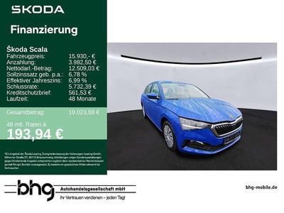 Gebraucht Skoda Scala Cool Plus 95 PS (69 kW) 2023 Blau Kleinwagen