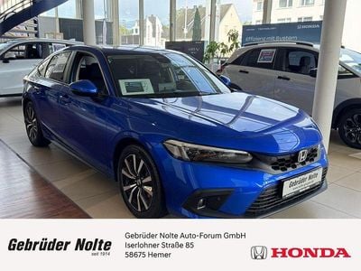 Premium crystal blue Neu 2025 Honda Civic Elegance Limousine | 32.990 € (Guter Preis)