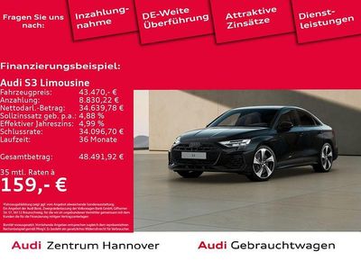Mythosschwarz metallic Gebraucht 2024 Audi S3 Ambiente Limousine | 43.470 € (Guter Preis)