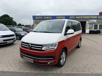 Gebraucht VW Multivan Generation Six 150 PS (110 kW) 2016 Candyweiß/kirschrot Van / Kleinbus