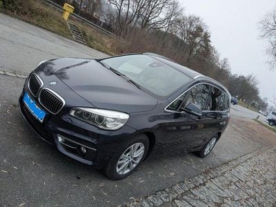Gebraucht BMW 218 Gran Tourer Luxury Line 150 PS (110 kW) 2016 Blau Van / Kleinbus