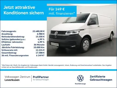 Gebraucht VW T6.1 150 PS (110 kW) 2021 Weiss / candy weiss Van
