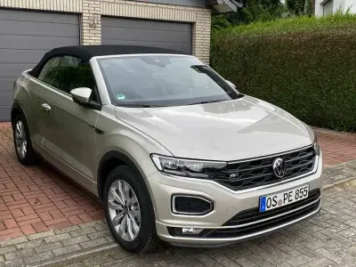Gebraucht VW T-Roc Cabriolet R-line 150 PS (110 kW) 2021 Silber Cabrio