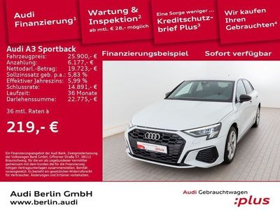 Gebraucht Audi A3 Sportback e-tron Ambiente 245 PS (180 kW) 2022 Gletscherweiß metallic Kleinwagen