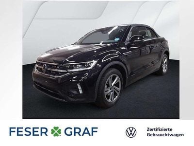 Gebraucht VW T-Roc Cabriolet R-line 150 PS (110 kW) 2025 Deep black perleffekt schwarz Cabrio