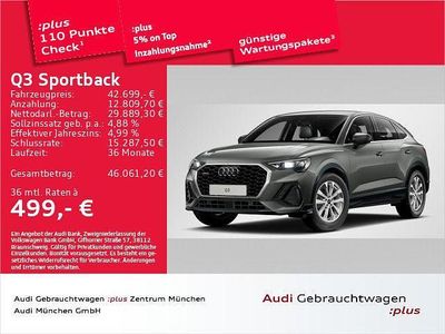 Grau Gebraucht 2025 Audi Q3 Sportback Performance SUV | 42.699 € (Guter Preis)