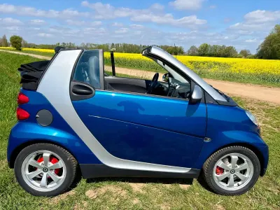 Brugt Smart ForTwo Cabrio Passion 71 HK (52 kW) 2008 Blå Cabriolet
