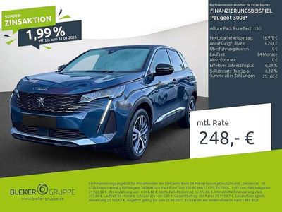 Usata Peugeot 3008 Allure 131 CV (96 kW) 2023 Blu Berlina