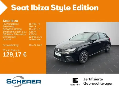 Occasion Seat Ibiza Style 116 ch (85 kW) 2024 Noir Citadine