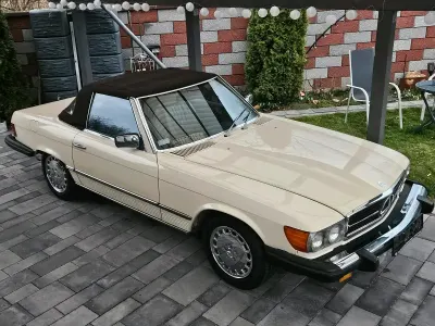 Gebraucht Mercedes SL380 204 PS (150 kW) 1984 Gelb Cabrio