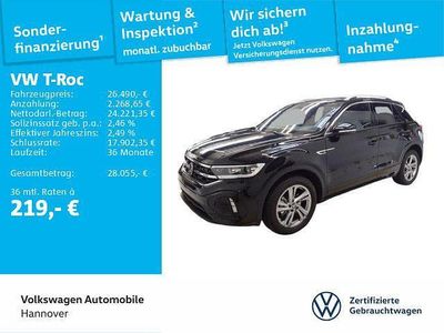 Gebraucht VW T-Roc R-line 116 PS (85 kW) 2024 Deep black perleffekt SUV