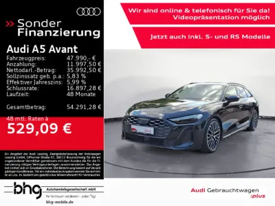 Gebraucht Audi A5 S-Line 204 PS (150 kW) 2025 Mythosschwarz metallic Kombi