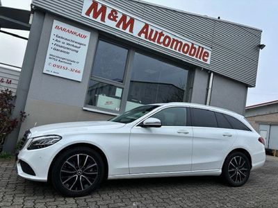 gebraucht Mercedes C220 T d 4Matic 9-G AHK+RFK+LED+NAVI+Teil-LEDER