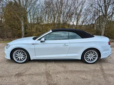 Gebraucht Audi A5 Cabriolet S-Line 150 PS (110 kW) 2019 Weiß Cabrio