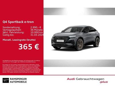 Grau (kieselgrau) Gebraucht 2025 Audi Q4 Sportback e-tron S-Line SUV | 48.480 € (Guter Preis)