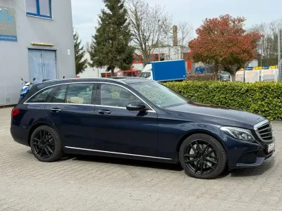 Brugt Mercedes C400 333 HK (244 kW) 2015 Blå Stationcar