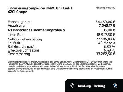 Gebraucht BMW 420 Performance 184 PS (135 kW) 2022 Grau Coupé