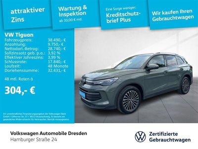 Cipressinogrün metallic Gebraucht 2024 VW Tiguan Life SUV | 39.485 € (Teuer)