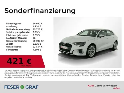 Gebraucht Audi e-tron Sportback Advanced 150 kW (204 PS) 2022 Weiß SUV