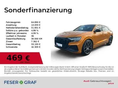 Gebraucht Audi Q8 Competition 286 PS (210 kW) 2023 Drachenorange metallic SUV