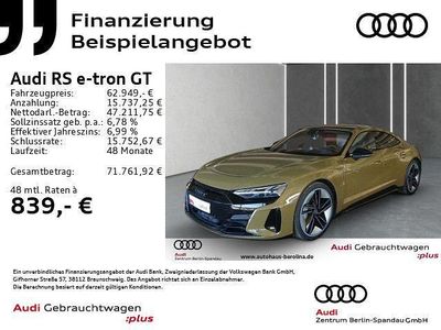 Gebraucht Audi e-tron GT quattro Sport 439 kW (598 PS) 2022 Grün Limousine
