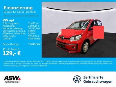 Gebraucht VW up! move up! 65 PS (47 kW) 2023 Tornadorot Kleinwagen