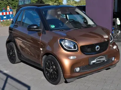 Gebraucht Smart ForTwo Cabrio Prime 90 PS (66 kW) 2016 Nachtschwarzhazel brown Cabrio