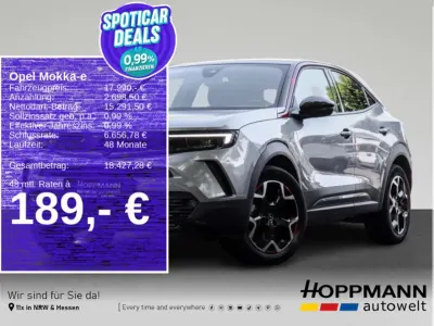 Gebraucht Opel Mokka-e GS Line 100 kW (136 PS) 2022 Quarz silber (metallic) SUV