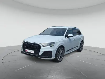 Gebraucht Audi SQ7 Design 435 PS (319 kW) 2019 Gletscherweiß metallic SUV
