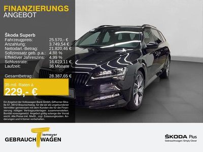 Usata Skoda Superb SportLine 190 CV (139 kW) 2022 Nero Station wagon