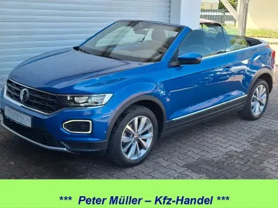 Gebraucht VW T-Roc Cabriolet Style 150 PS (110 kW) 2021 Ravennablau metallic Cabrio