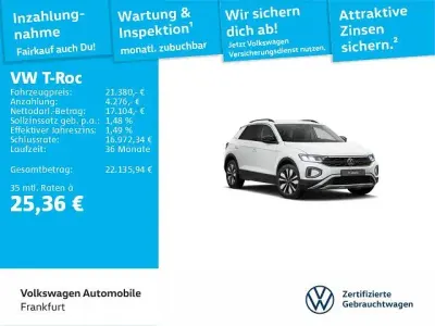 Gebraucht VW T-Roc Goal 116 PS (85 kW) 2025 Weiß SUV